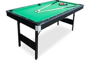 Seydrey 6 Ft Portable Foldable Pool Table with All Accessories – No Assembly Billiards Table for Home, Game Room, Apartment