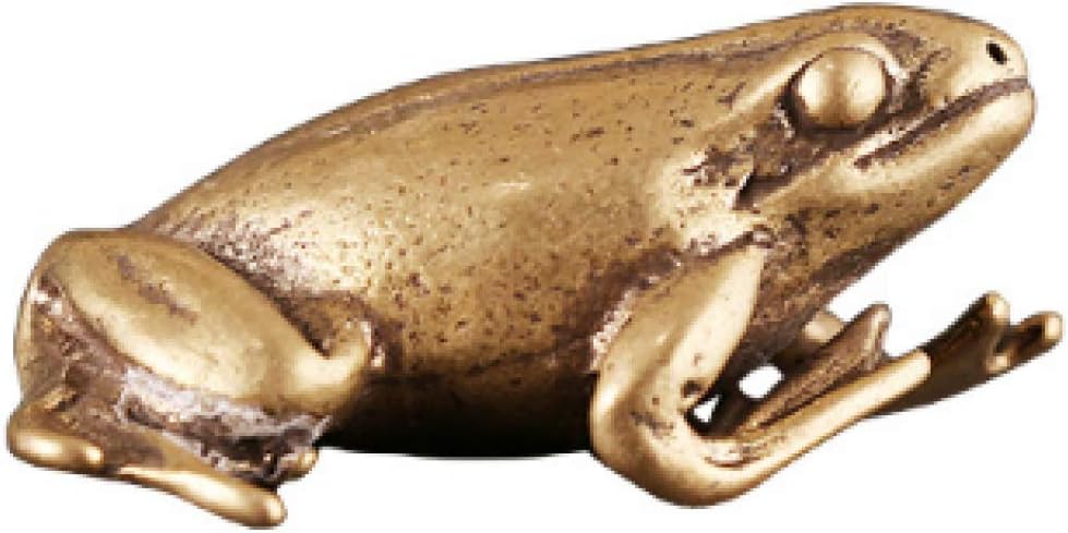 Brass Refined Solid Frog Desktop Decoration Creative Jin Chan Lucky Fortune Jinbao Lucky Coffee Table Tea Pet Decoration Decoration