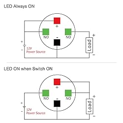 Taien Momentary Push Button Switch 19mm 3/4" 1NO