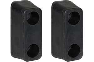 Buyers Products B5540 Molded Rubber Bumper, 2-1/2 X 3 X 6 Inch, Set of Two Bumpers For Truck And Trailer Protection, Durable 