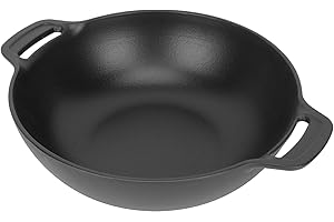 Outspark Cast Iron Grill Wok for Weber Gourmet BBQ System,Weber Spirit I/II 200 300 SER,Genesis II E-310/LX S-440,Summit Series Cooking Grate,Outdoor Barbeque Accessories for Weber 7425