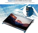 Lazmin 7 Inch HDMI LCD Touch Screen 1024x600 Ultra HD Display for Raspberry Pi 3 view 3