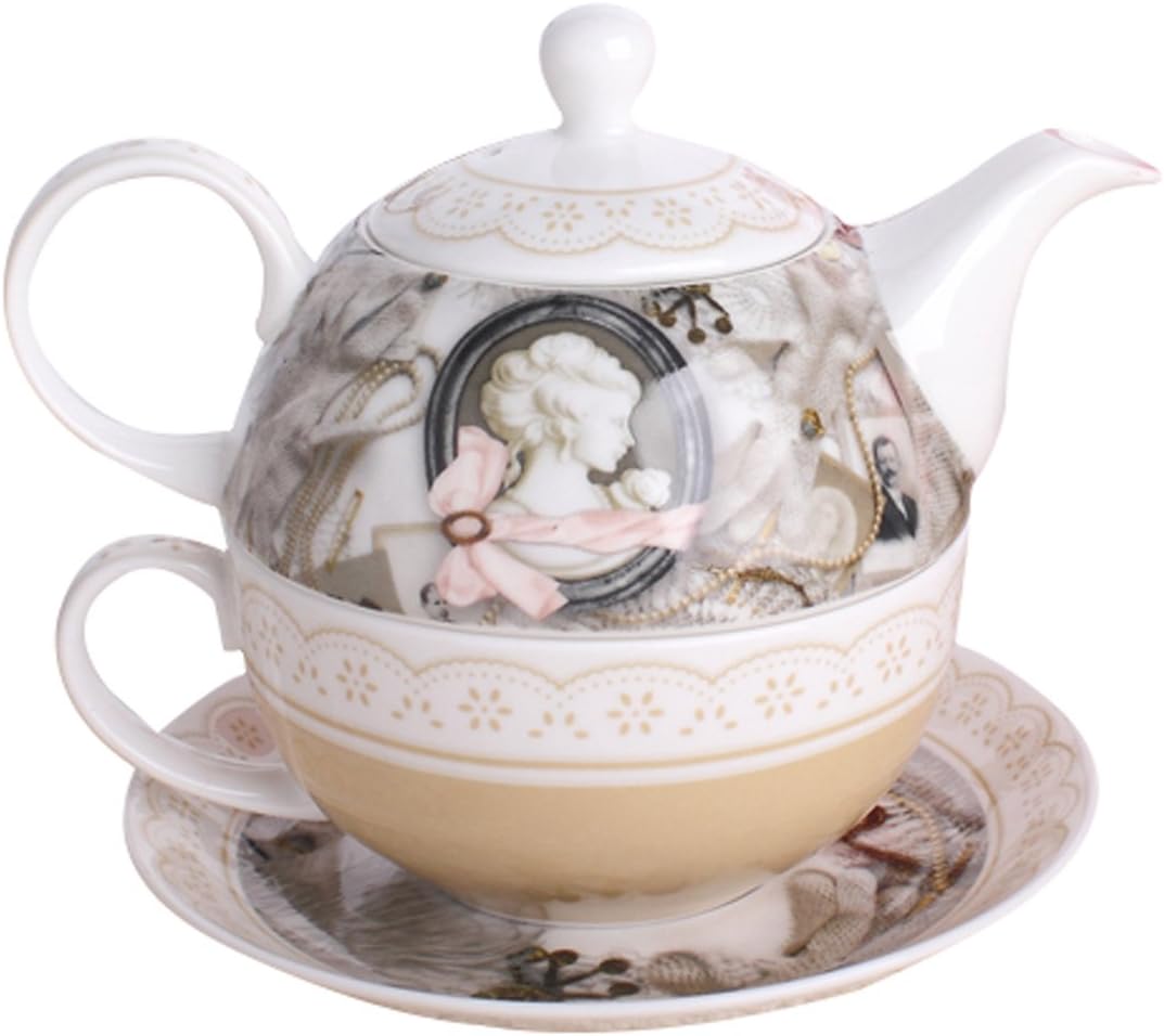 JSAron Royal Porcelain Teapot and Teacup For One