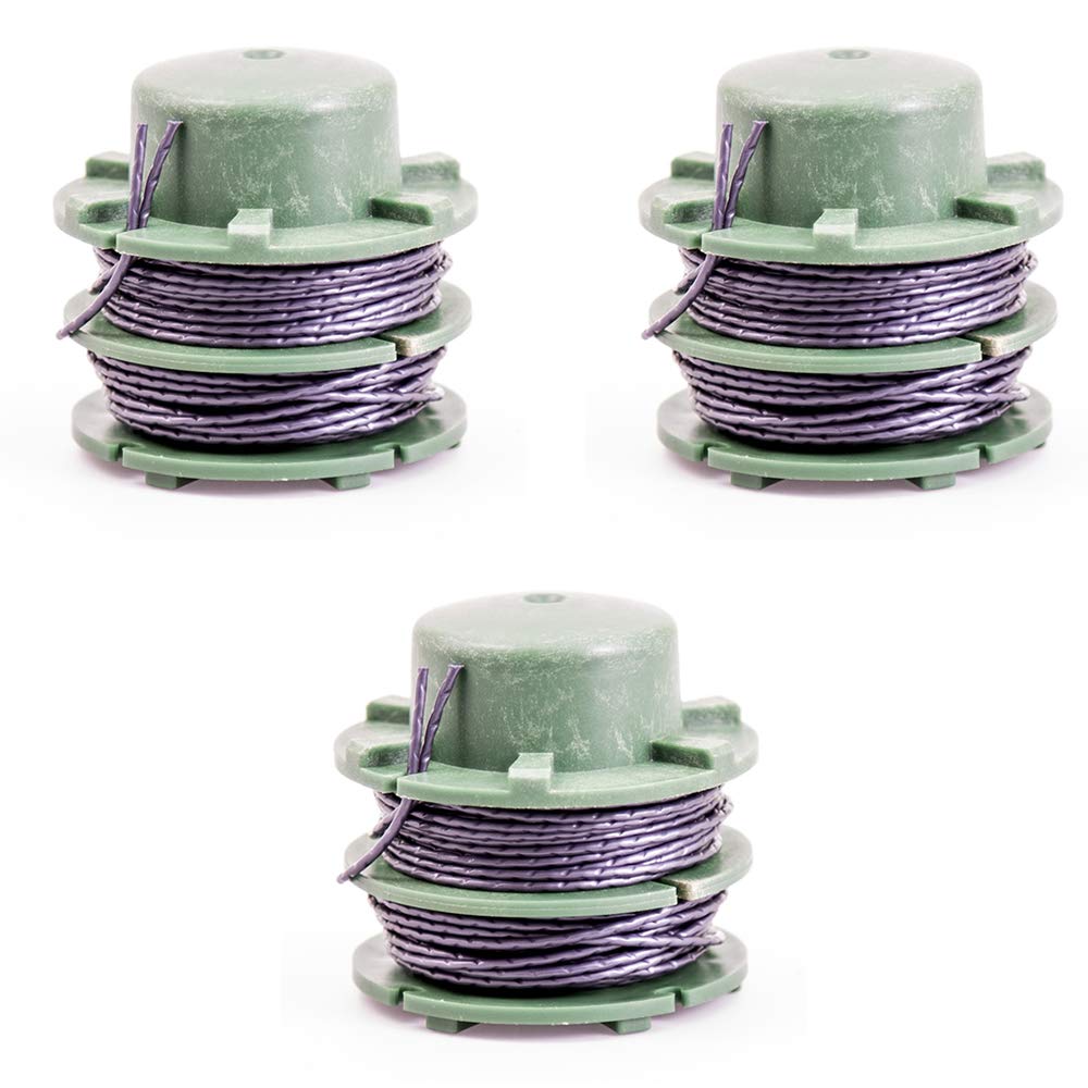 IKRA 15132447-3 Bobbins (DA-C1) Set of 3 for Lawn Trimmer IAT 40-3025