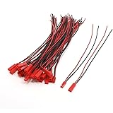 uxcell 20 Pairs JST Male Female Connector 22AWG Wire for RC Plane Battery