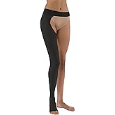 JOBST Relief Graduated Compression Stockings 20-30mmHg - Comfortable Unisex Design - Left Chap, Open Toe, Black, X-Large