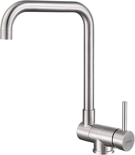 Lonheo Grifo Cocina Abatible Giratorio 360°, Grifo de Fregadero