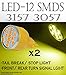 12 LED 3056, 3156, 3157, 3356, 3456 AMBER Front Turn Singal Light Bulbs 2pcs