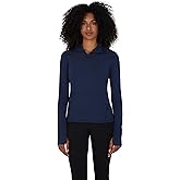 Yogalicious Half Zip Lightweight Workout Long Sleeve Athletic Jacket with Front Pockets and Thumbholes