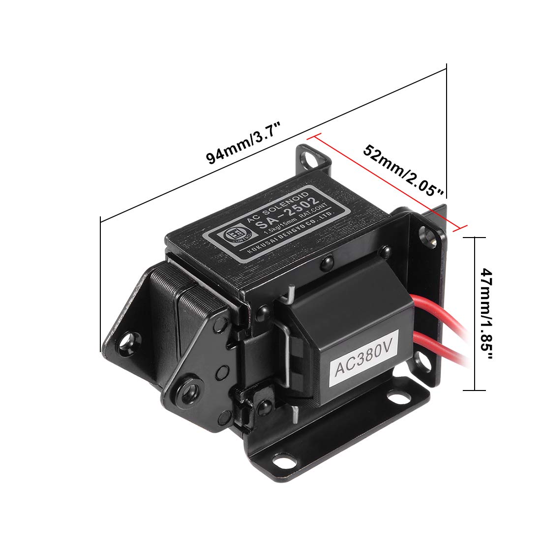 uxcell AC380V SA-3502 Energy Saving AC Tractive Magnet Solenoid Electromagnet