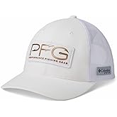 Columbia Women's PFG Mesh Ball Cap, White/PFG Hooks, One Size