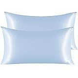 NTBAY 2 Pack Satin King Pillowcases for Hair and