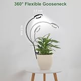 Wolezek Grow Lights Indoor Plants Clip On 6500K Full Spectrum 360° Gooseneck view 5