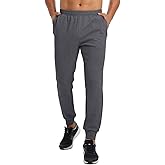 M MAELREG Mens Joggers with 4 Zipper Pockets Moisture Wicking Winter Heather Casual Athletic Joggers Sweatpants for Men