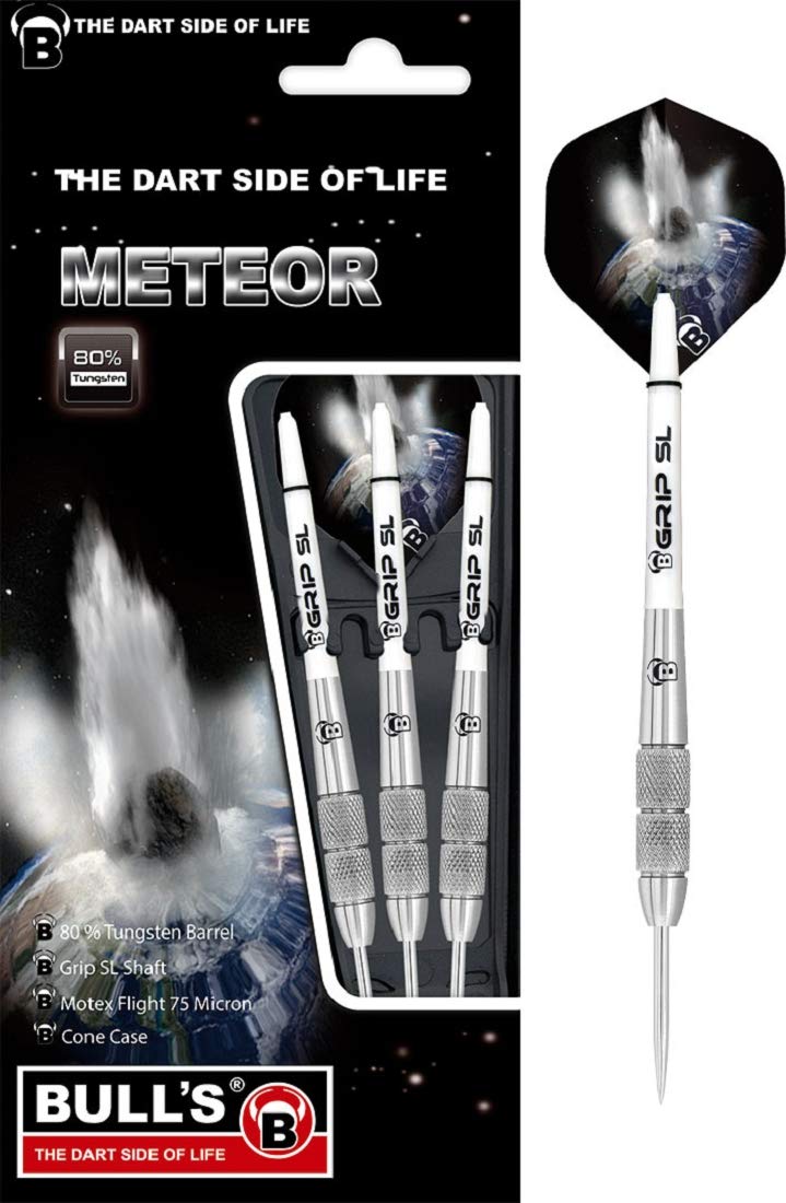 Bull's Meteor Mt13 Steel Dart 29g Silver/White