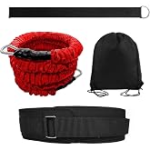 Tuyzhrymlic Speed and Agility Training Equipment, Running Resistance Band | 80lb Bungee Band with Waist Belt Help to Maximize Power, Strength, Speed Suit for Football Basketball Sprinting Baseball