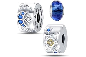 HappyStar 925 Sterling Silver Charms for Bracelets and Pandora bracelets,Combination Dangle Pendants Beads Charms Jewelry Gif