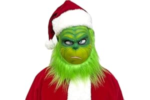 Beita Christmas Deluxe Latex Green Full Head Stole Christmas