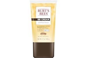 Burt's Bees BB Cream With SPF 15, Broad-Spectrum Sunscreen Tinted Lotion for All Skin Types, 98.9 Percent Natural Origin Skin Care, Light to Medium, 1.7 oz. Tube