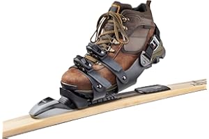 Nordic-Step Shoe Harness for Cross-Country Skiing Converts Hiking Boots and Winter Boots to XC Ski Boots
