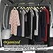 VaygWay Expandable Car Clothes Hanger Bar- Heavy Duty Hanger Metal Storage Suit Rod-Car Hanging Closet Organizer Rack Expandable to 62