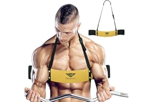 BESMART Arm Blaster for Biceps & Triceps Dumbbells & Barbells Curls Muscle Builder Bicep Isolator for Big Arms Bodybuilding & Weight Lifting Support for Strength & Muscle Gains by Be Smart (Golden)