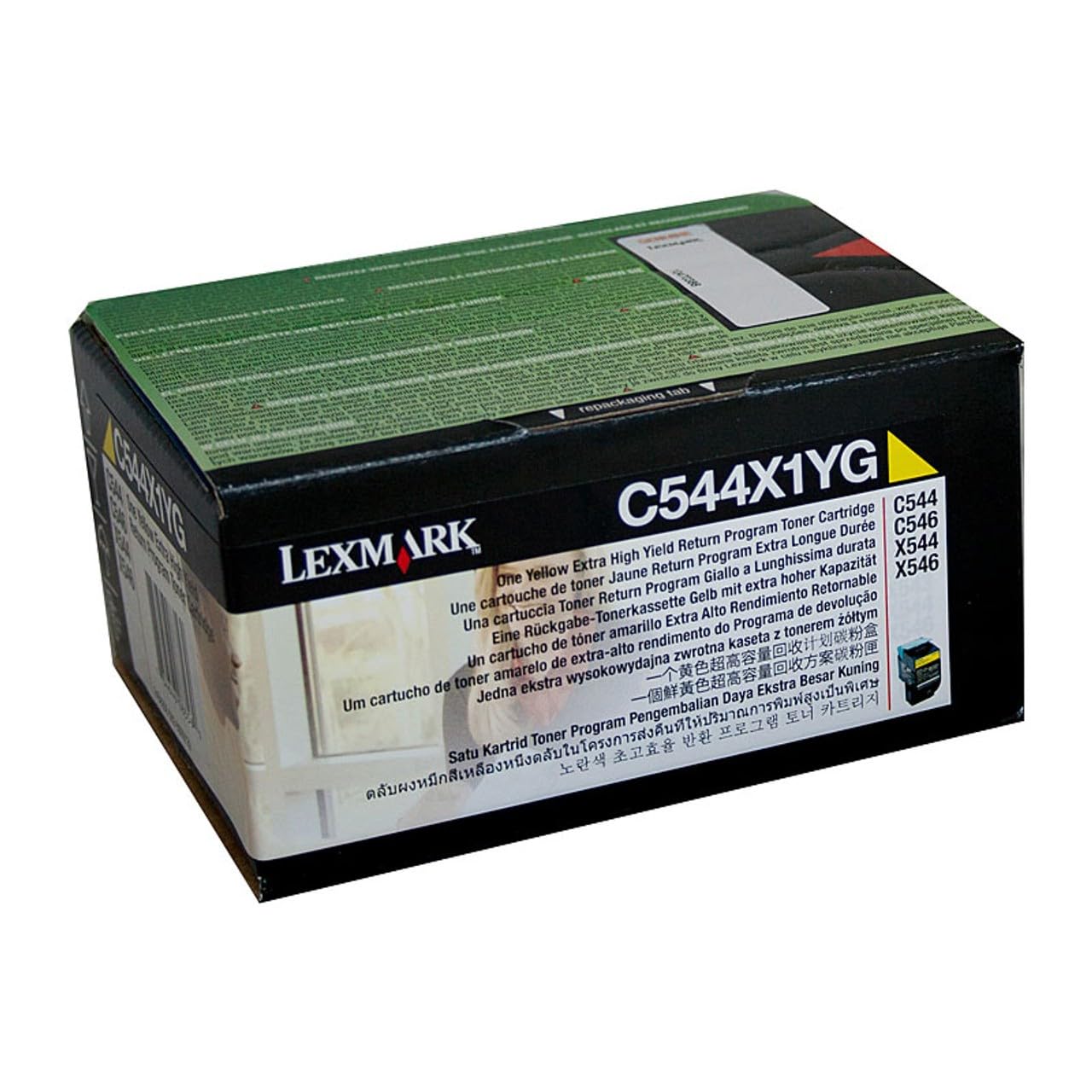 Lexmark C544/X544 Series Extra High Yield Return Program Toner Cartridge - Yellow