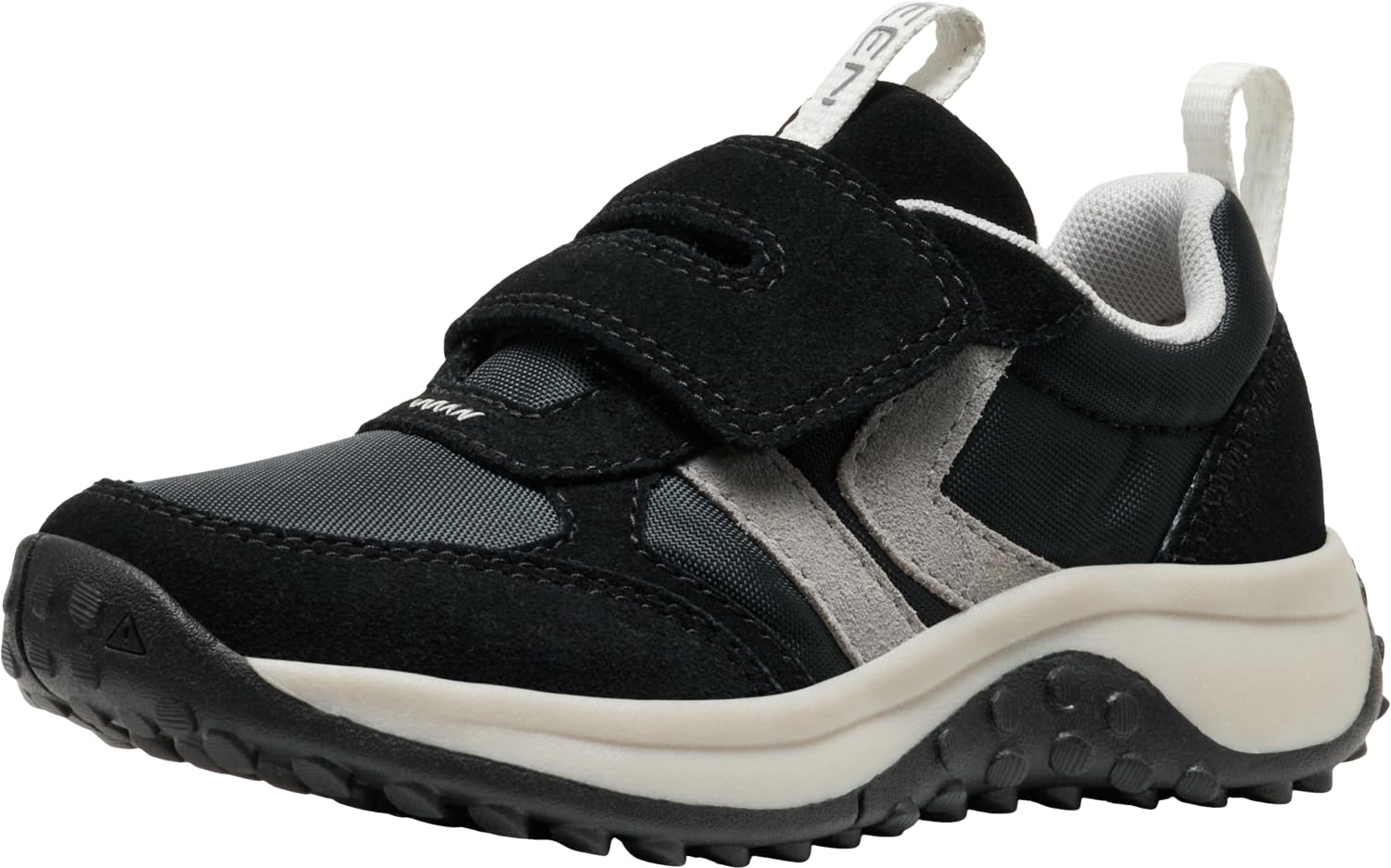 KEEN Unisex-Child KS86 Comfortable Durable Retro Style Sneakers, Black/Star White, 5