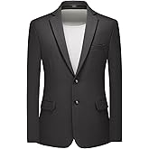 Rogers & Morris Men's Blazer 2 Buttones Casual Slim Fit Suit Jacket Wool Sport Coat Chaqueta de Traje para Hombre