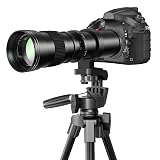 EF/EF-S 420-800mm F8.3 Telephoto Zoom Lens(MF) + T-Mount for Canon EOS Rebel T8i/T7i/T7/T6i/T5/T3i/T2i/XSi/SL3/SL2/T100/90D/80D/70D/50D/5D Mark IV/6D II/7D II/1D X III II - Manual DSLR Cameras Lenses