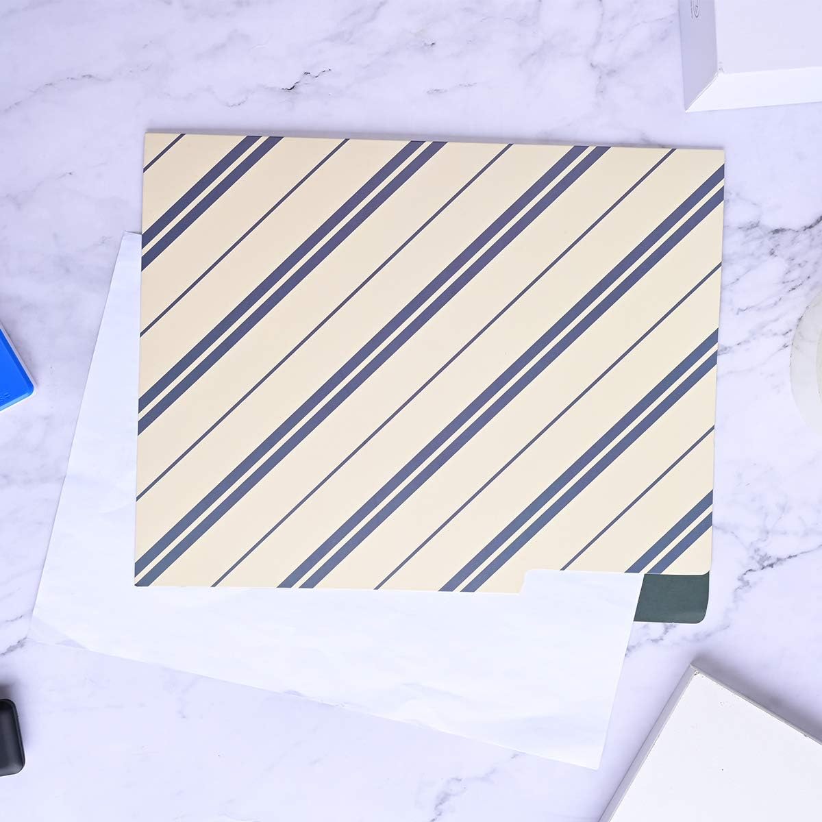 Decorative File Folders, 9 x 11.5 inch Letter Size File Folders - Geometrical Design Cute File Folders - 350gsm Paper Folders Pack of 9 : Office Products