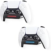 REEYEAR PS5 Controller Wall Mount Charger Dock with 3.3Ft Cord,Charging Station Holder fits for Midnight Black PS5 Pro Wireless Controller with LED Indicators Fast Charging Speed Cable, 2 Pack