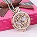 Adecco LLC Aromatherapy Essential Oil Diffuser Necklace, Fragrance Locket Pendant, Rose Gold 24