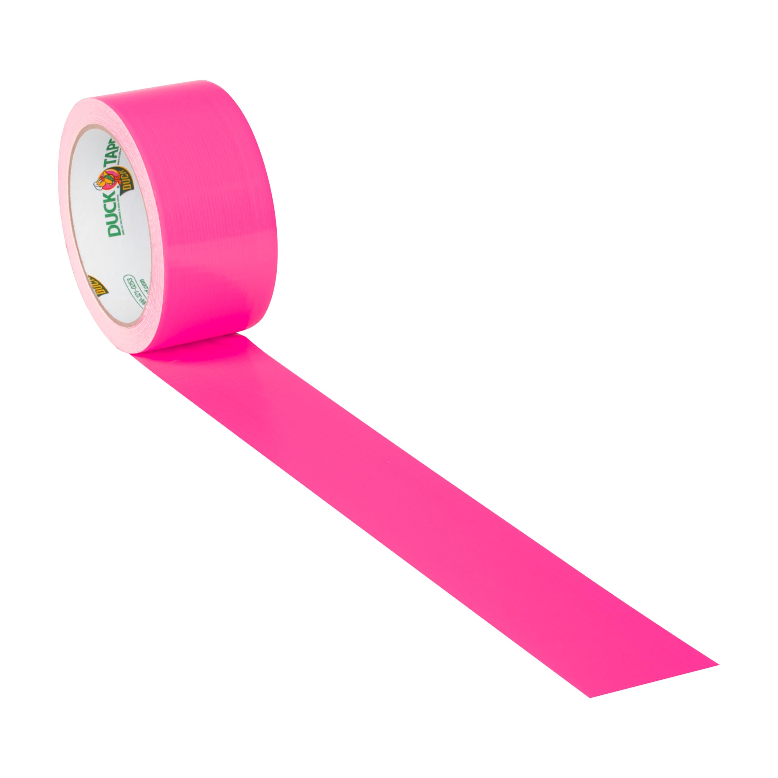 Duck Tape Colored Duct Tape, 1-7/8 Inches x 15 Yards, Neon Pink