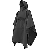 HAZARD 4 PonchoVilla Tactical Poncho, Waterproof Breathable Military Rain Gear, Softshell, Heavy Duty &amp; Packable