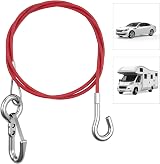 URAQT Breakaway Cable 1m 4mm Wire Stainless Steel PVC Insulated Hook Type view 5