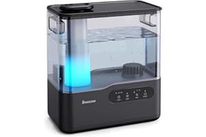 BREEZOME 5L Humidifiers for Bedroom, Ultrasonic Top Fill Cool Mist Humidifier with Aroma Diffuser, 7-Color Mood Light, Timer,