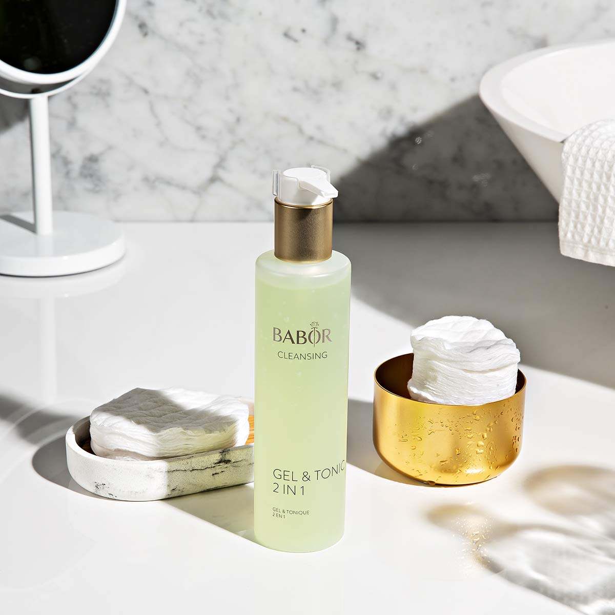 BABOR Gel and Tonic 2 in 1, Oil-Free and Anti-Bacterial Facial Cleanser, Prevents Breakouts and Reduces Pores with Antioxidant Complex, Face Treatment Oily and Blemish Prone Skin, Non-Comedogenic: Premium Beauty