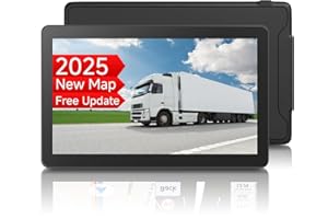 LONGRUF GPS Navigation for Car Truck - 9 Inch Navigation System with 2025 Lifetime Free Map Updates, Pre-Loaded US/CA/MX Maps, Voice Broadcast, Speed Camera Warning and Touch Screen Vehicle GPS Unit