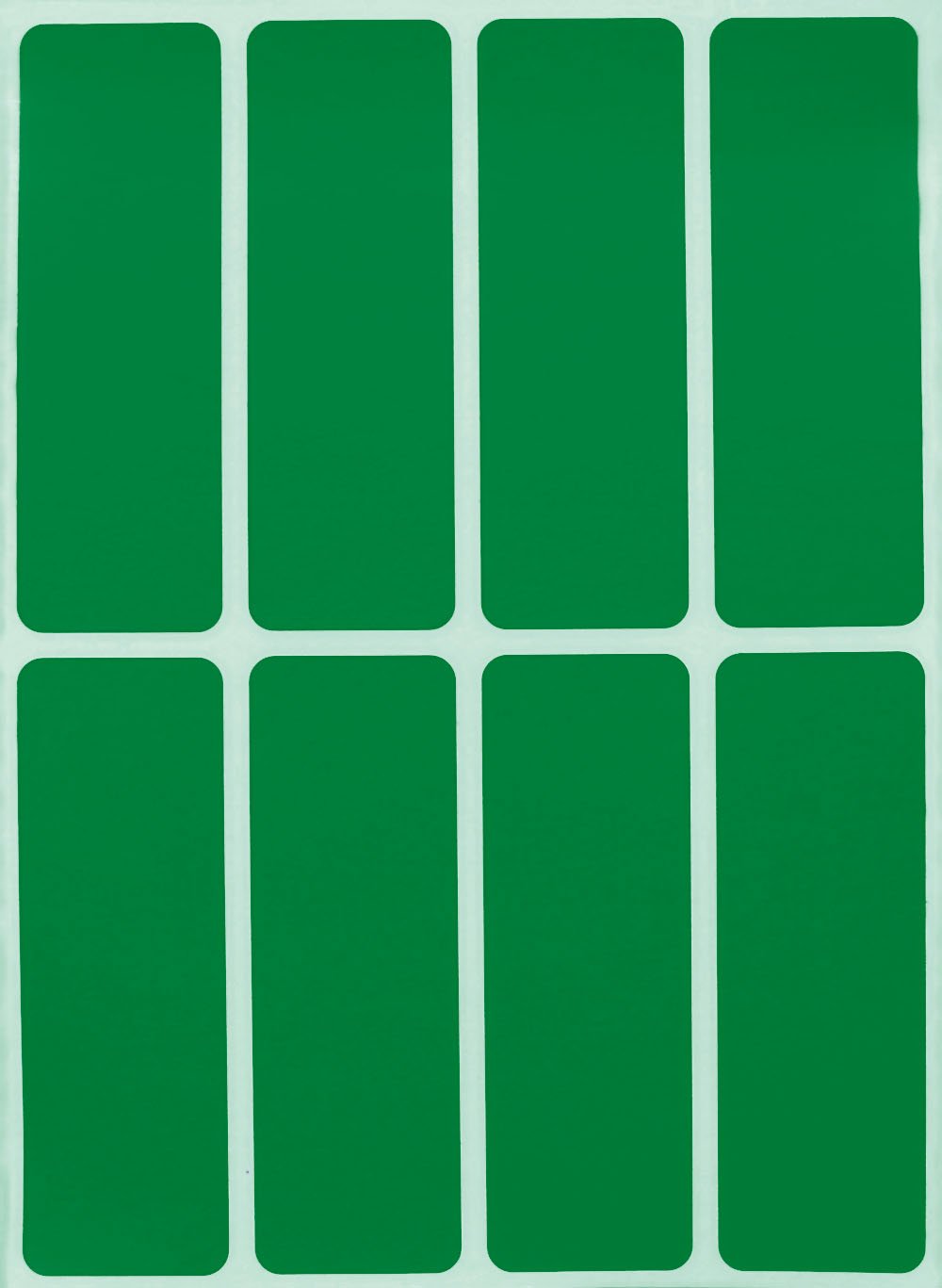 Royal Green 7.5cm x 2.5cm Writable Rectangular Labels for File Folders Green Stickers (75mm x 125mm) 120 Pack