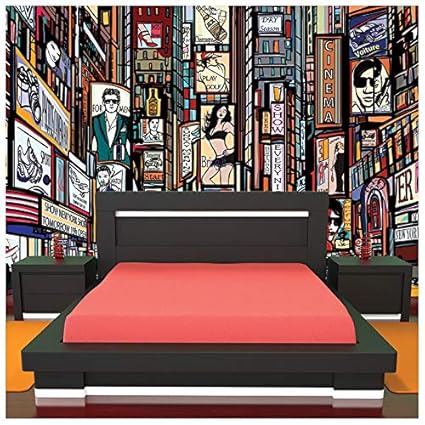 Amazon Com Azutura New York Illustration Wall Mural Times