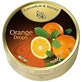 Cavendish And Harvey Candy (3 Pack) Fruit Hard Candy Tin 5.3 Ounces Imported German Candy (Orange Drops)