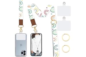 Lfpkixise Phone Lanyard Wrist Strap Crossbody Adjustable, Cell Phone Lanyard for Around The Neck Shoulder Wristlet Strap