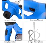 BRIEFNESS 2600W Electric Paddle Mixer Mortar Plaster Cement Paint 6 Speed M14 view 3