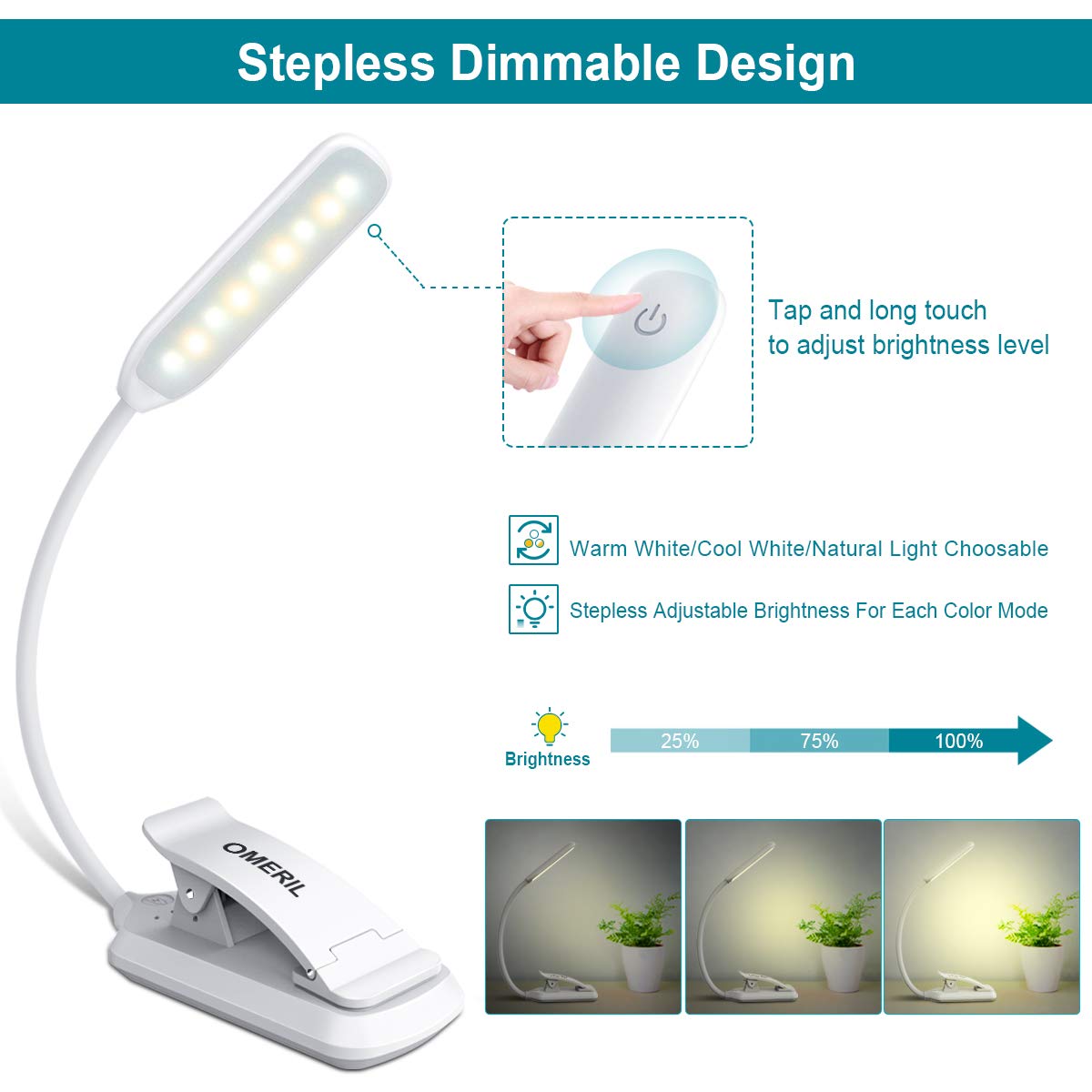 omeril led book light