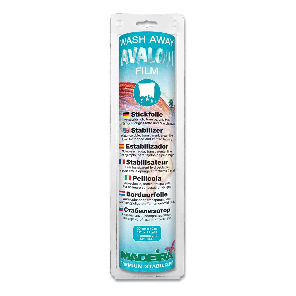 Madeira 20990210 Avalon Film Wash Away Stabilizer