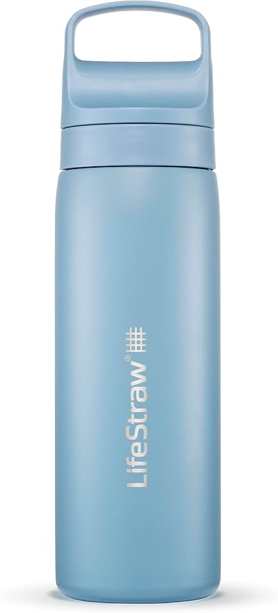 LifeStraw Go Series Double Wall 18 oz Vacuum Insulated Water Bottle Icelandic