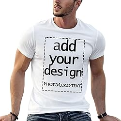 Custom Mens t Shitr Add Your Own Logo Text Photo