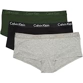 Calvin Klein Motive Cotton Boyshort Panties, 3 Pack