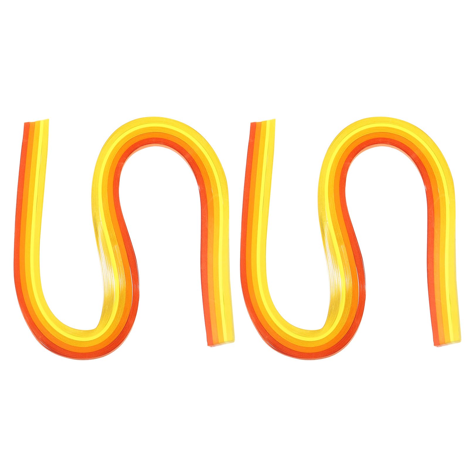 PATIKIL 540 x 5mm Rainbow Quilling Strips Paper,240 Pcs Origami Paper Quilling Strip for Art DIY Hand Craft Christmas, Gradient Yellow